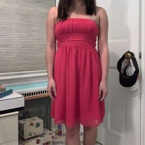 Delia’s Fuschia Chiffon Strapless Dress